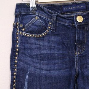 Rock and Republic Studded Bootcut Jeans size 4
